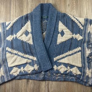 Lauren Ralph Lauren Women's Fringed Sleeve Pancho, Cardigan, sweater,